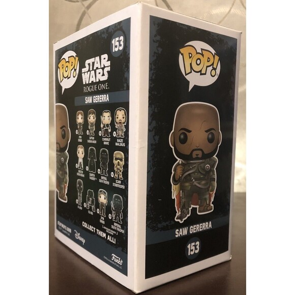 Funko Pop Star Wars Rogue One Saw Gerrera #153 Walmart Exclusive Vinyl Figure - Picture 4 of 10